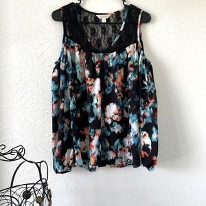 DECREE Long Sleeve Cut Out Shoulder Blouse Size XL